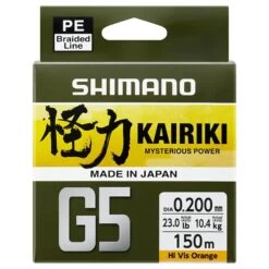 Braid Shimano Kairiki G5 150m